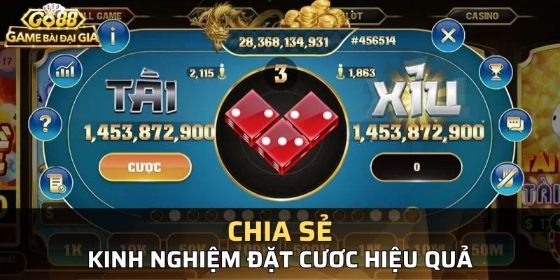 Chia sẻ kinh nghiệm đặt cược Tài Xỉu hiệu quả từ cao thủ