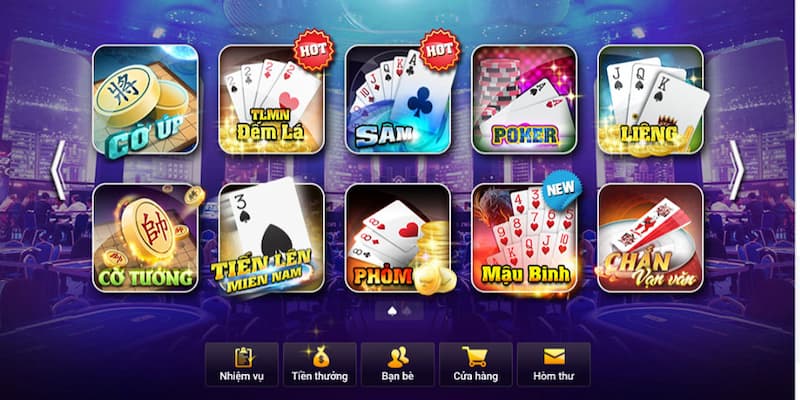 Hệ thống game bài online uy tín tại Go88